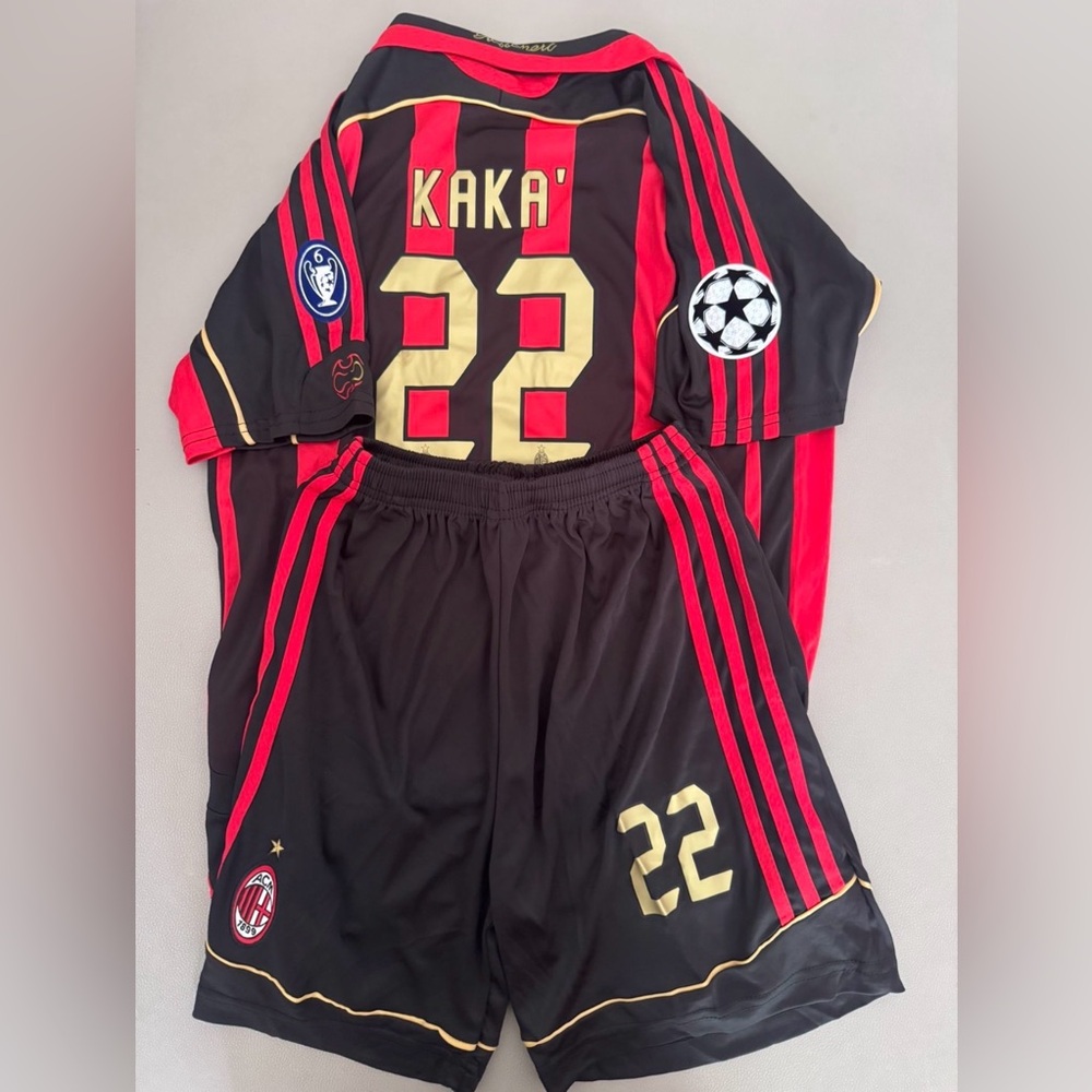 Kaka ac Milan retro jersey kids set